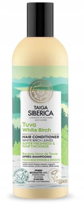 Odżywka do włosów intensywne odświeżenie i pogrubienie z białą brzozą 270 ml - NATURA SIBERICA (TAIGA)