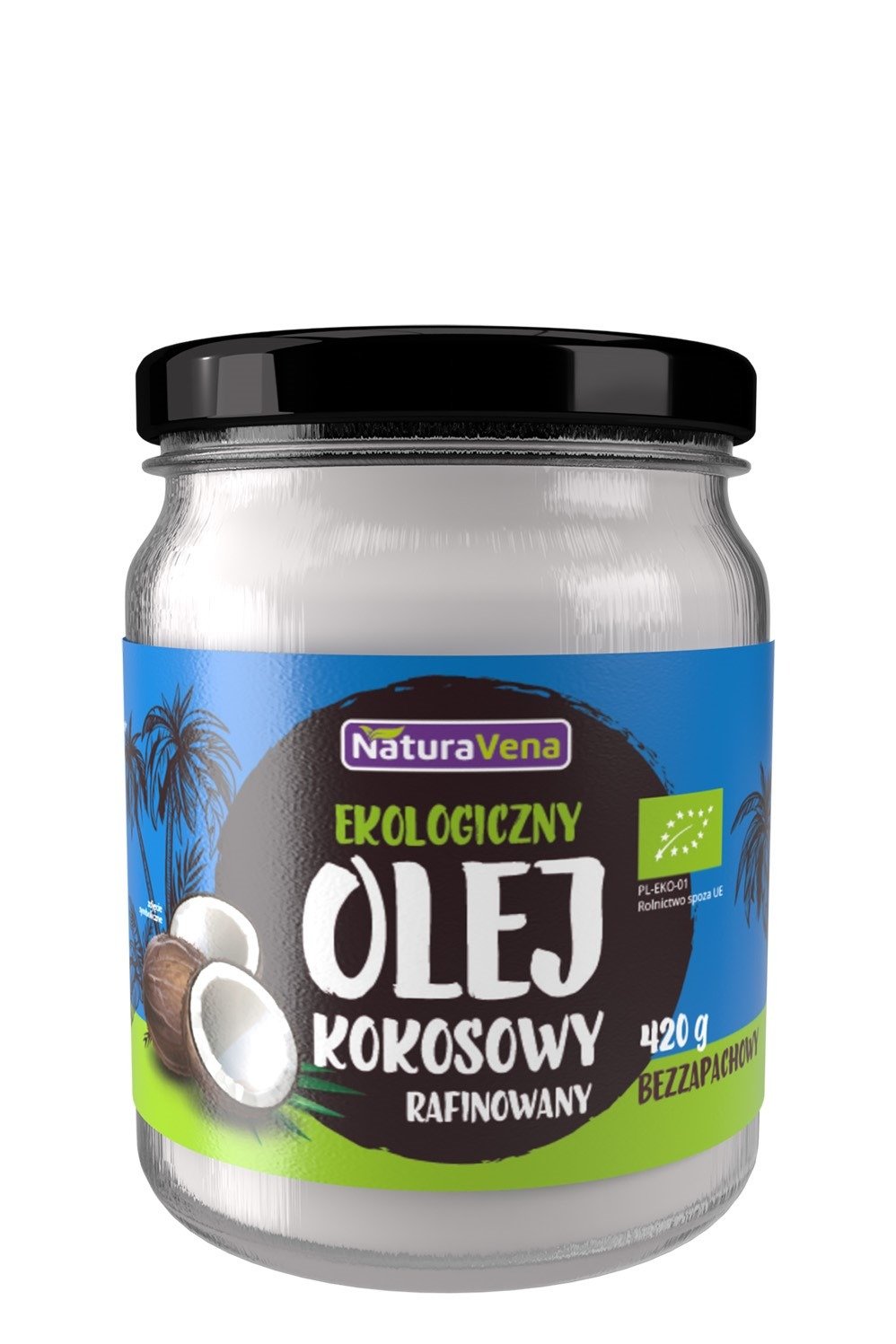 Olej kokosowy bezwonny BIO 465 ml - NATURAVENA