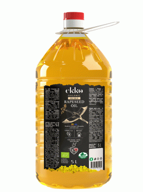 Olej rzepakowy rafinowany tłoczony na zimno BIO 5 L - HORECA (EKKO)