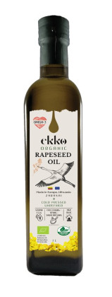 Olej rzepakowy virgin omega-3 BIO 1 L - EKKO