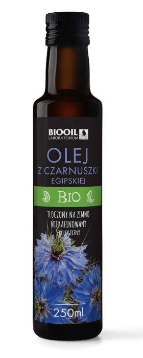 Olej z czarnuszki filtrowany tłoczony na zimno BIO 250 ml - BIOOIL