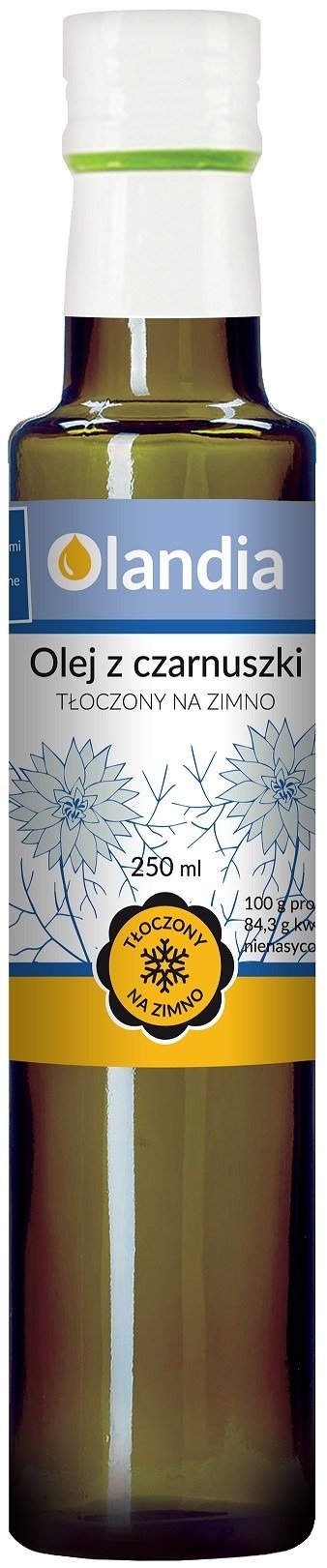 Olej z czarnuszki tłoczony na zimno 250 ml - OLANDIA