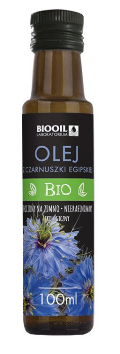 Olej z czarnuszki tłoczony na zimno BIO 100 ml - BIOOIL