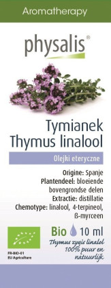 Olejek eteryczny tymianek thymus zygis linalol BIO 10 ml - PHYSALIS