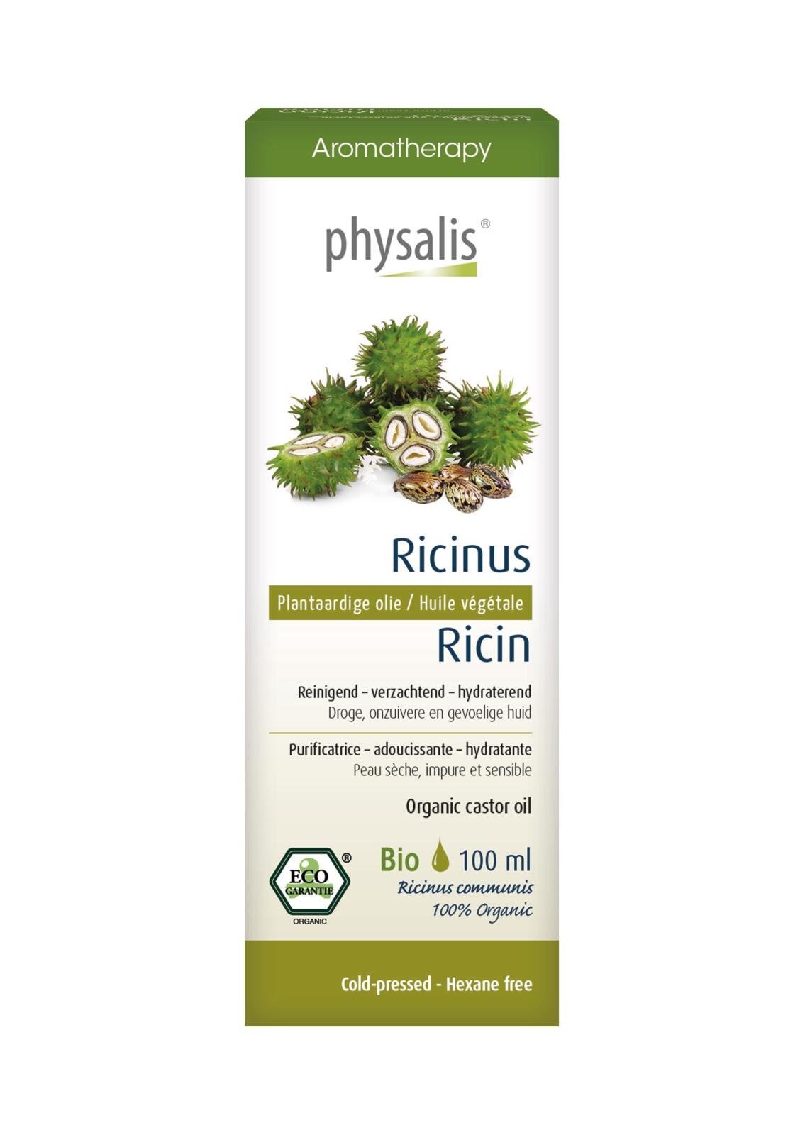Olejek kosmetyczny rycynowy eco 100 ml - PHYSALIS