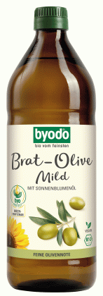 Oliwa z oliwek z olejem słonecznikowym do smażenia i gotowania BIO 750 ml - BYODO