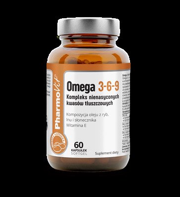 Omega 3-6-9 bezglutenowe 60 kapsułek - PHARMOVIT (CLEAN LABEL)