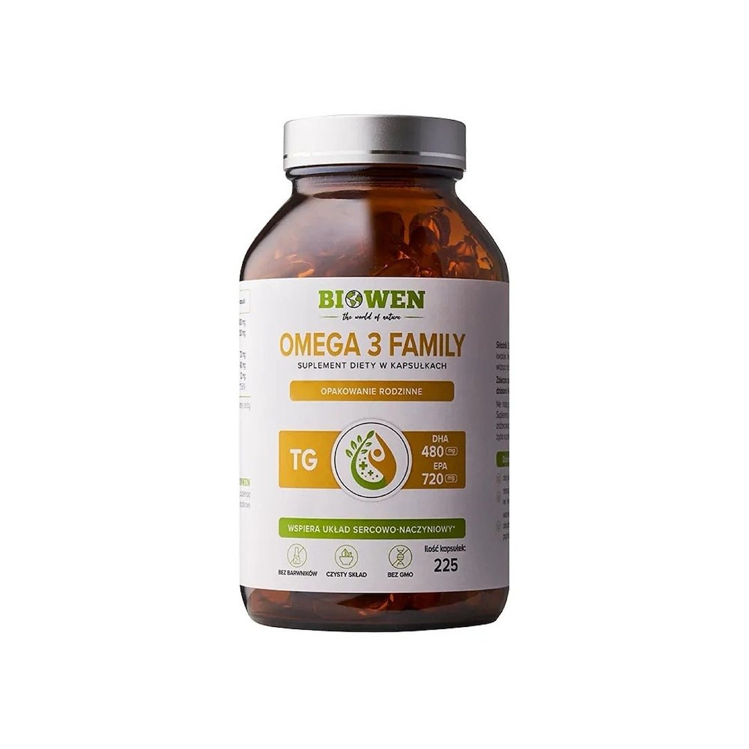 Omega-3 family 225 kapsułek - BIOWEN
