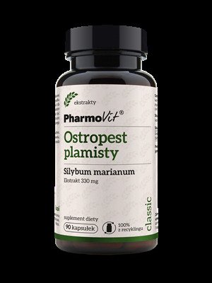 Ostropest plamisty ekstrakt (330 mg) bezglutenowy 90 kapsułek - PHARMOVIT (CLASSIC)