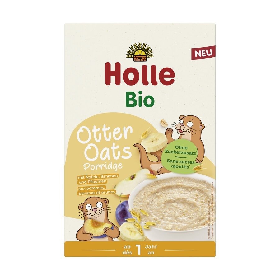 Owsiankowa wydra banan - śliwka - jabłko bez dodatku cukrów od 1 roku BIO 200 g - HOLLE