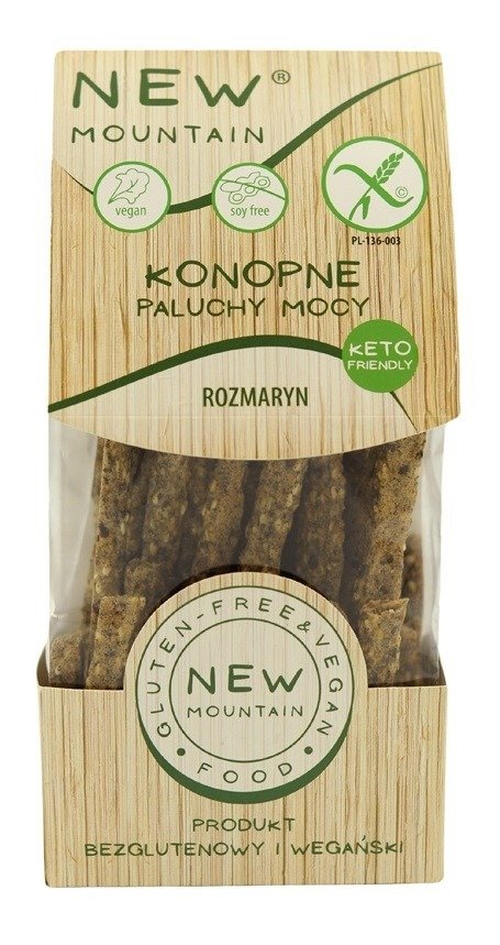 Paluchy mocy konopne z rozmarynem bezglutenowe 200 g - NEW MOUNTAIN