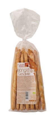 Paluszki chlebowe grissini z sezamem BIO 150 g - LA BUONA TERRA