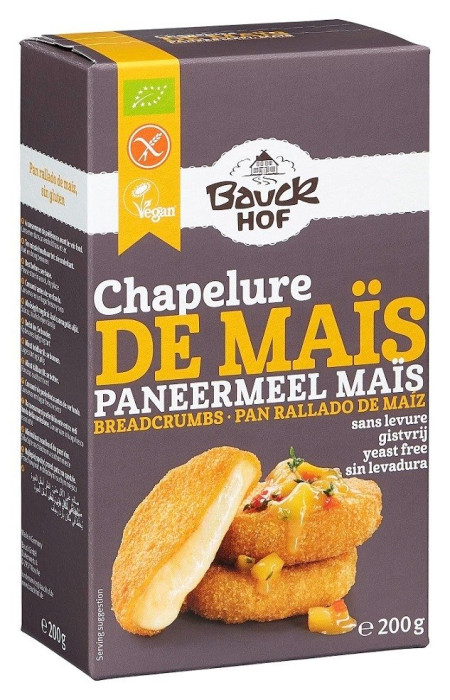 Panierka kukurydziana bezglutenowa BIO 200 g - BAUCK HOF