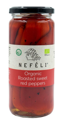 Papryka czerwona pieczona w zalewie BIO 460 g (350 g) - NEFELI