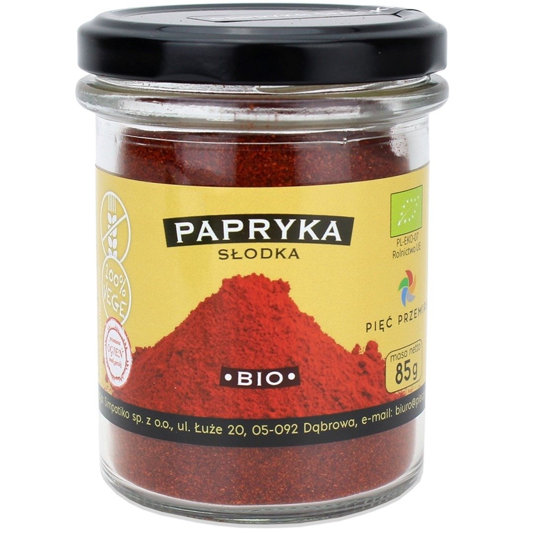 Papryka&#x20;s&#x0142;odka&#x20;mielona&#x20;bezglutenowa&#x20;BIO&#x20;85&#x20;g&#x20;-&#x20;PI&#x0118;&#x0106;&#x20;PRZEMIAN