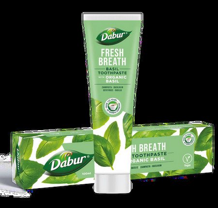 Pasta do zębów świeży oddech z bazylią bez fluoru 100 ml - DABUR