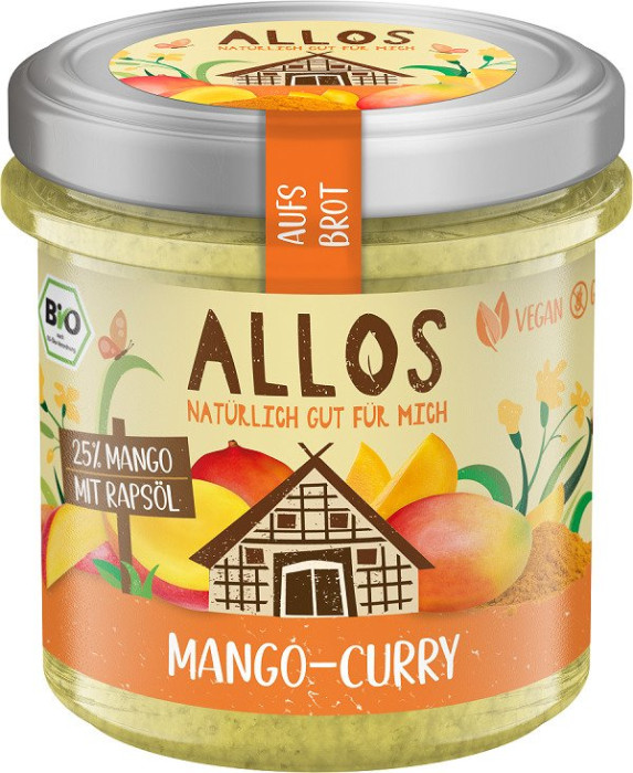 Pasta kremowa z mango i curry bezglutenowa BIO 140 g - ALLOS