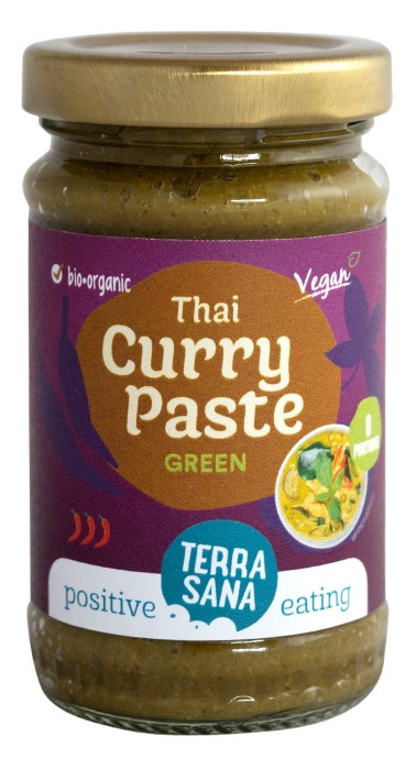 Pasta tajska zielone curry BIO 120 g - TERRASANA