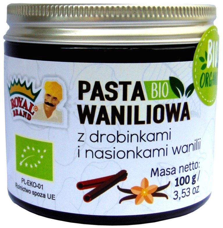 Pasta&#x20;waniliowa&#x20;BIO&#x20;100&#x20;g&#x20;-&#x20;ROYAL&#x20;BRAND