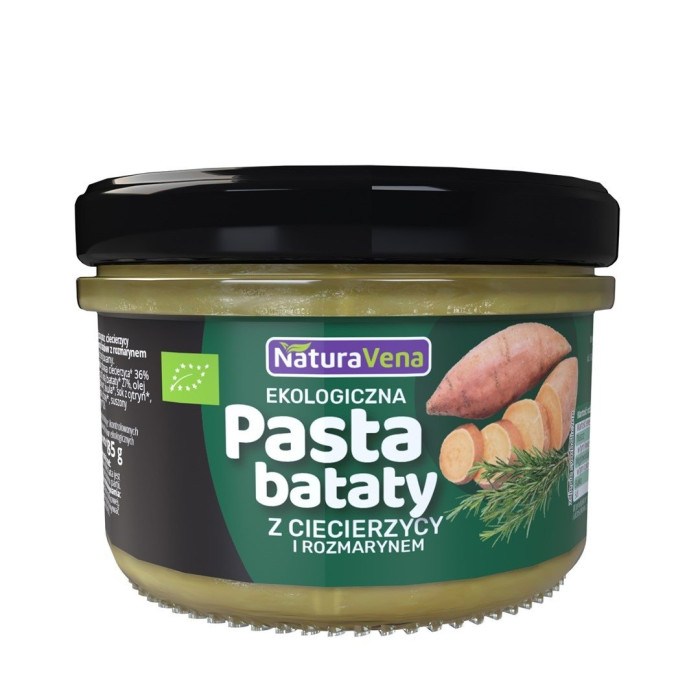 Pasta z ciecierzycy i batatów z rozmarynem BIO 185 g - NATURAVENA