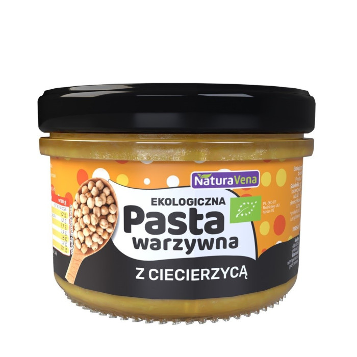 Pasta z ciecierzycy z warzywami BIO 185 g - NATURAVENA