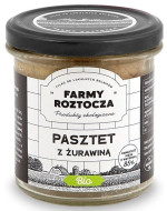 Pasztet drobiowo - wieprzowy z żurawiną BIO 180 g (SŁOIK) - FARMY ROZTOCZA