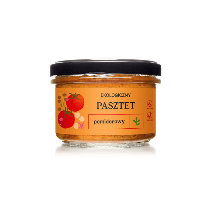 Pasztet wegański pomidorowy BIO 180 g - DELIKATNA (ZAKWASOWNIA)