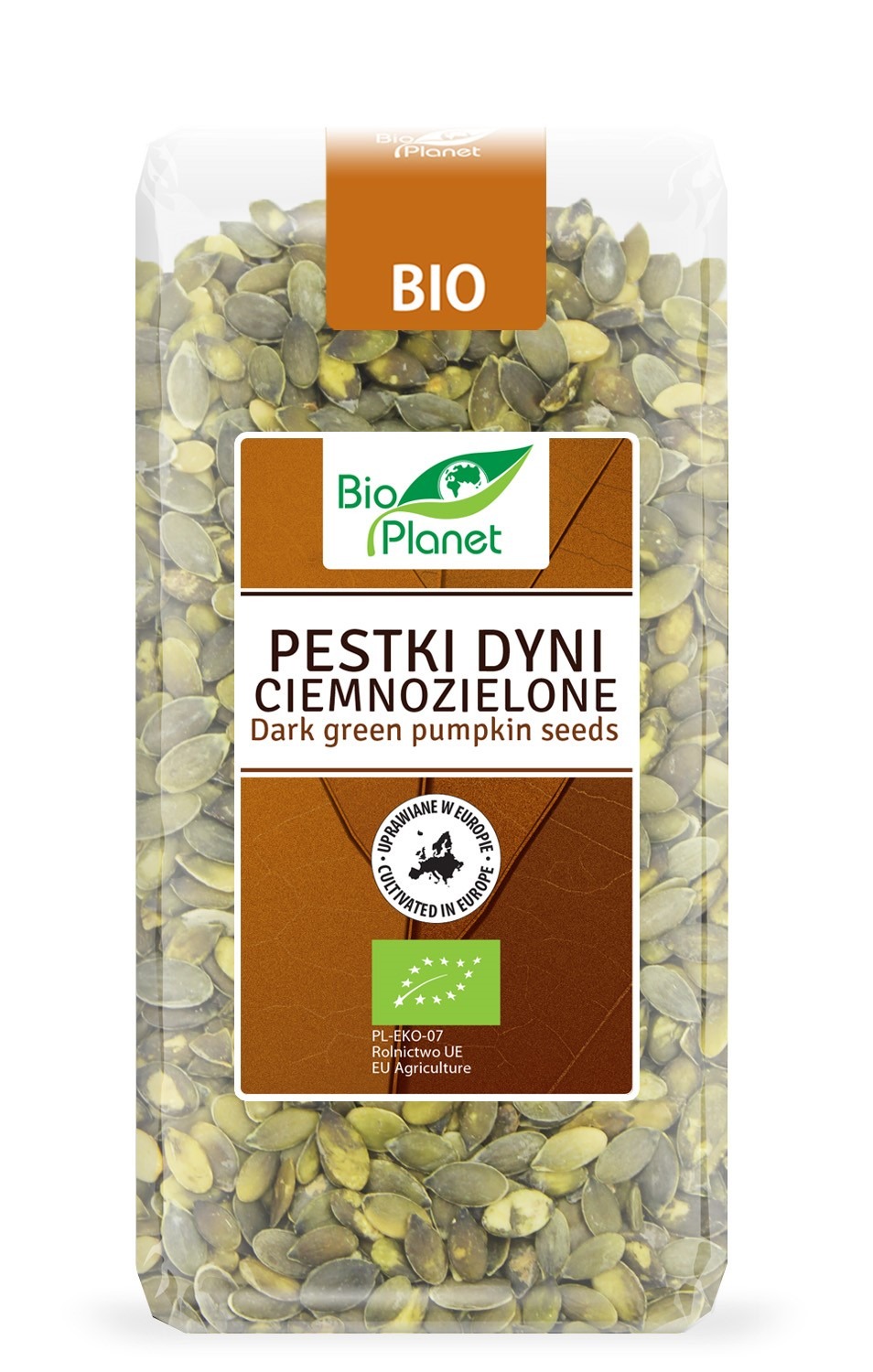 Pestki dyni ciemnozielone (uprawiane w europie) BIO 350 g - BIO PLANET