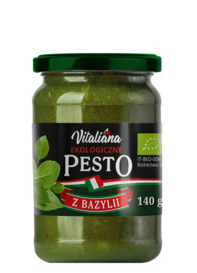 Pesto z bazylii BIO 140 g - VITALIANA