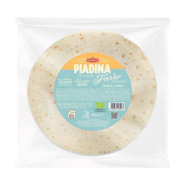 Piadina orkiszowa BIO (3 szt.) 300 g - ALIMENTA