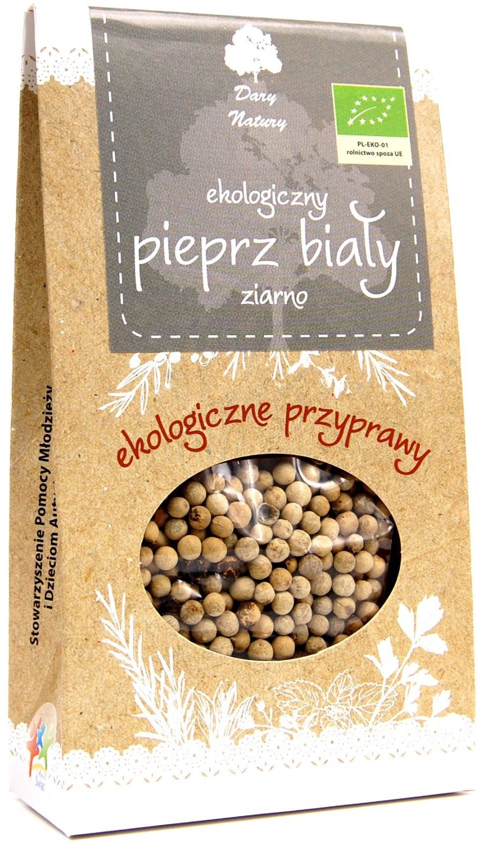 Pieprz&#x20;bia&#x0142;y&#x20;ziarnisty&#x20;BIO&#x20;30&#x20;g&#x20;-&#x20;DARY&#x20;NATURY