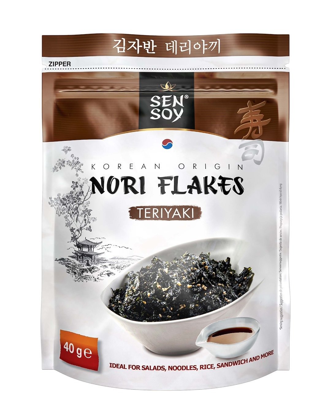 Płatki nori teriyaki 40 g - SEN SOY