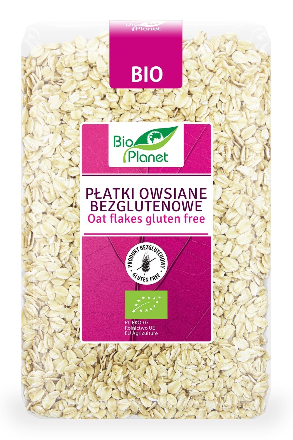 Płatki owsiane bezglutenowe BIO 1 kg - BIO PLANET