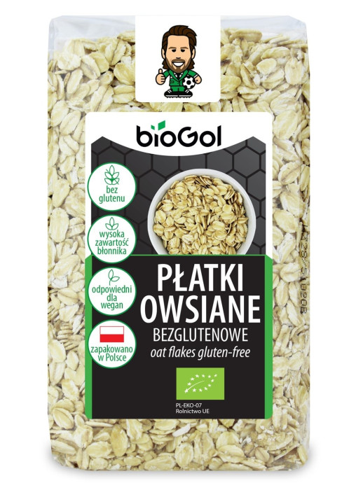 Płatki owsiane bezglutenowe BIO 300 g - BIOGOL