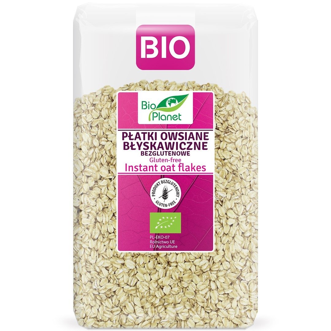 P&#x0142;atki&#x20;owsiane&#x20;b&#x0142;yskawiczne&#x20;bezglutenowe&#x20;BIO&#x20;600&#x20;g&#x20;-&#x20;BIO&#x20;PLANET