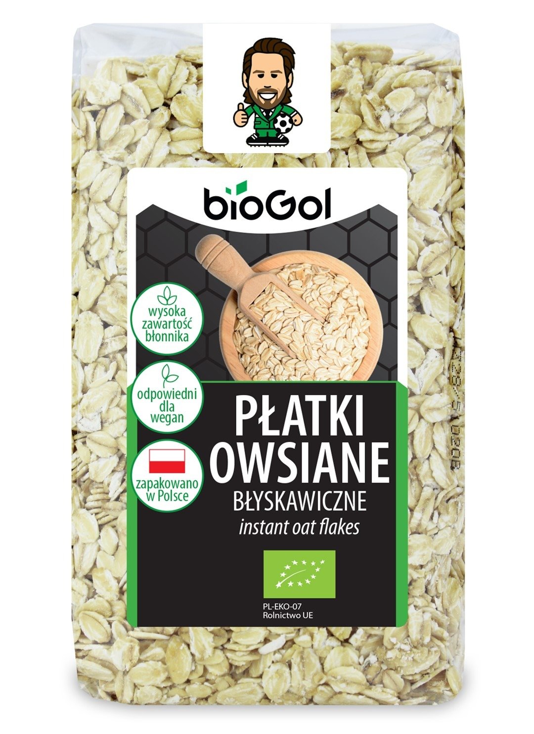 Płatki owsiane błyskawiczne BIO 300 g - BIOGOL