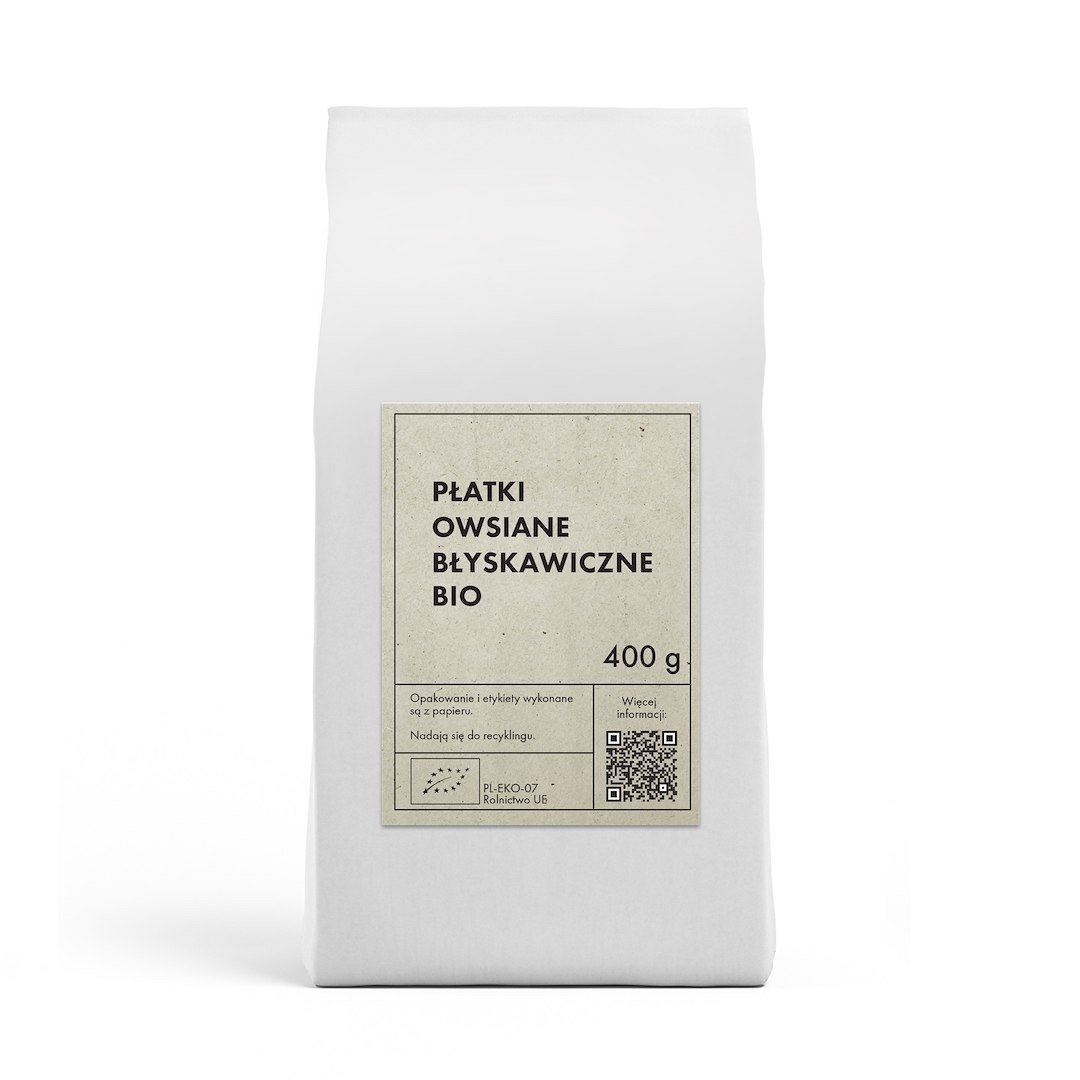 Płatki owsiane błyskawiczne BIO 400 g - THE PLANET