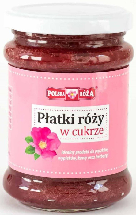 Płatki róży w cukrze 320 g - POLSKA RÓŻA