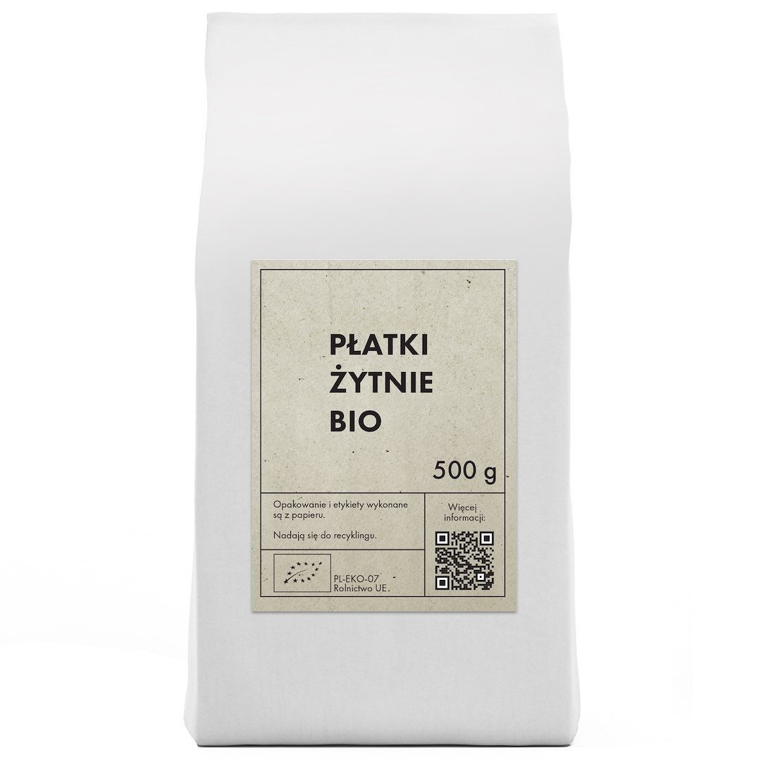 Płatki żytnie BIO 500 g - THE PLANET