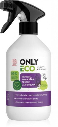 Płyn do czyszczenia trudnych zabrudzeń aktywna piana max w sprayu eco 500 ml - ONLY ECO