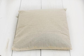 Poduszka do spania z łuską orkiszu dla dorosłych biała (40 x 40 cm) - SENO