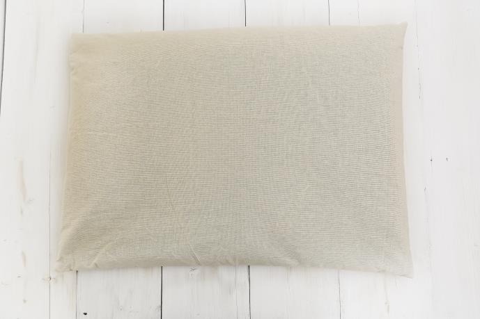 Poduszka do spania z łuską orkiszu dla dorosłych biała (45 x 60 cm) - SENO