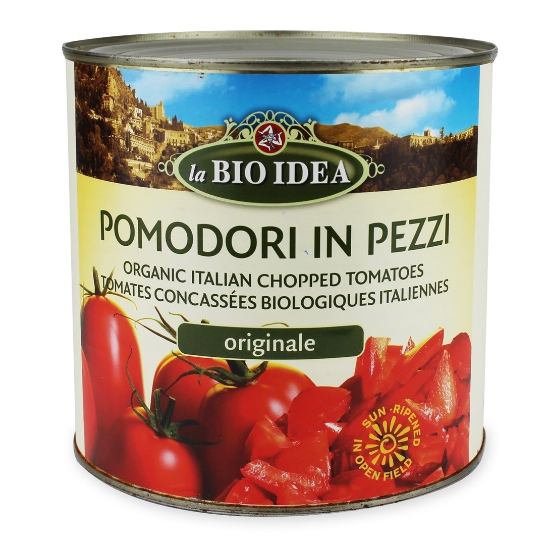 Pomidory krojone bez skóry BIO 2,5 kg - HORECA (LA BIO IDEA)