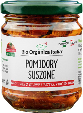 Pomidory suszone w oleju BIO 190 g (SŁOIK) - BIO ORGANICA ITALIA