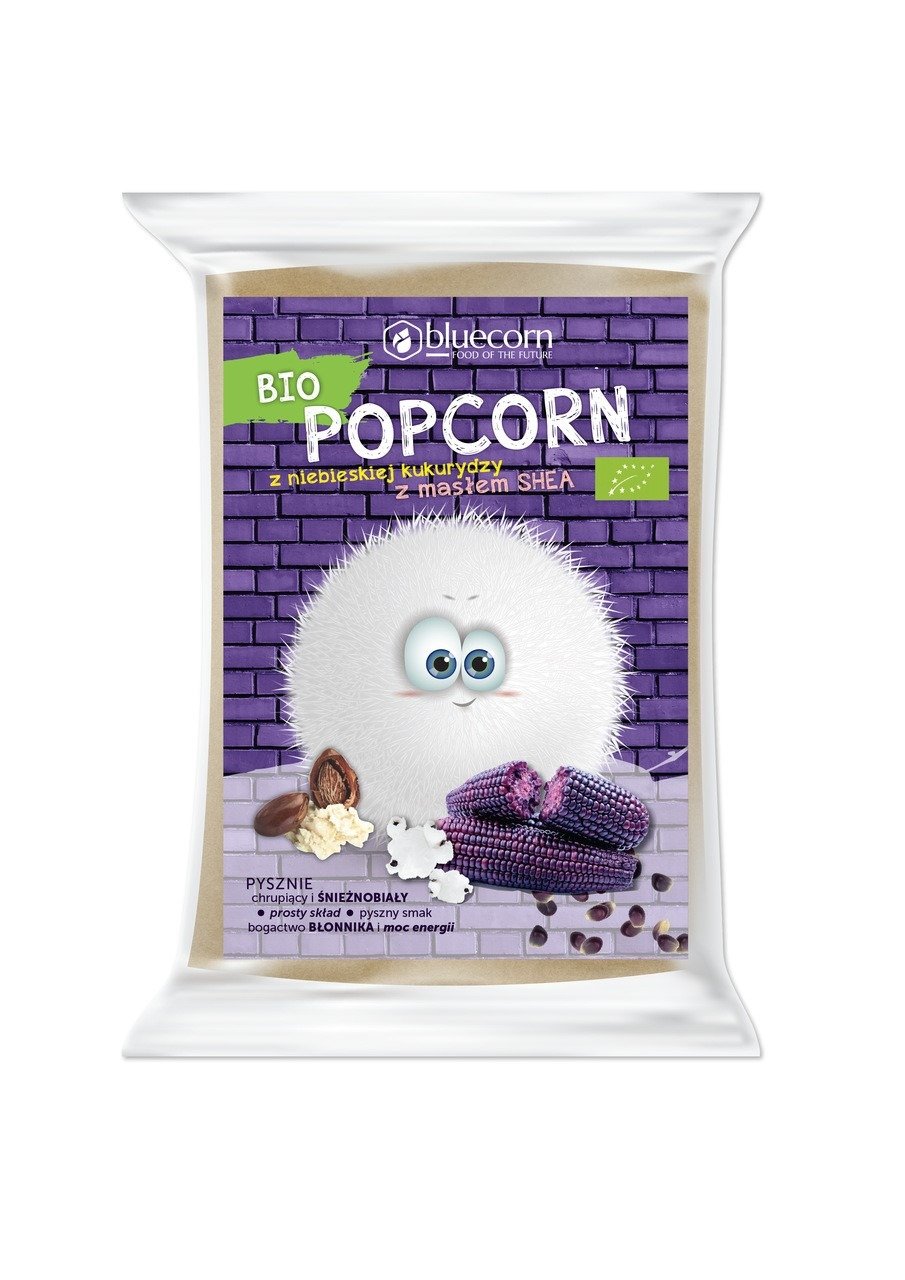 Popcorn&#x20;z&#x20;niebieskiej&#x20;kukurydzy&#x20;z&#x20;shea&#x20;i&#x20;sol&#x0105;&#x20;do&#x20;przygotowania&#x20;w&#x20;mikrofal&#xF3;wce&#x20;bezglutenowy&#x20;BIO&#x20;100&#x20;g&#x20;-&#x20;BLUECORN