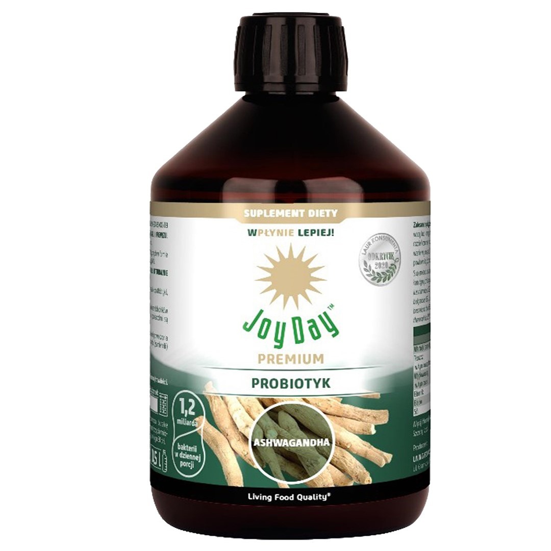 Probiotyk z ashwagandhą bezglutenowy BIO 500 ml - JOY DAY