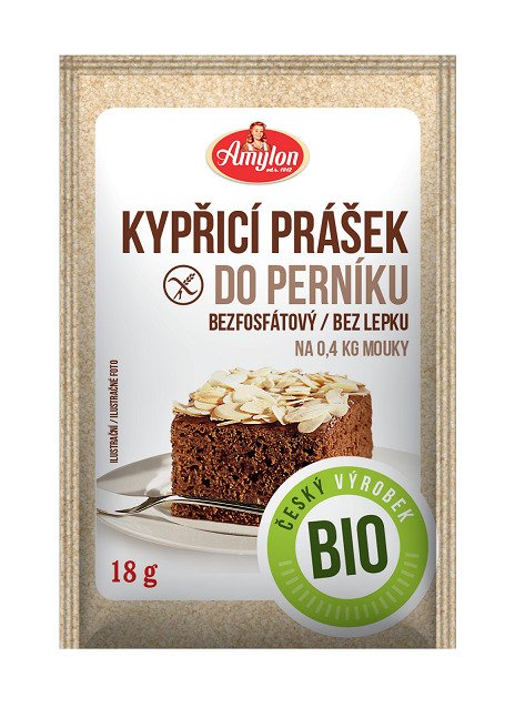 Proszek do pieczenia piernika bezglutenowy BIO 18 g - AMYLON (PRODUKT SEZONOWY)