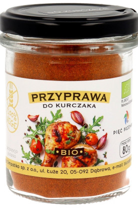 Przyprawa do kurczaka bezglutenowa BIO 80 g - PIĘĆ PRZEMIAN