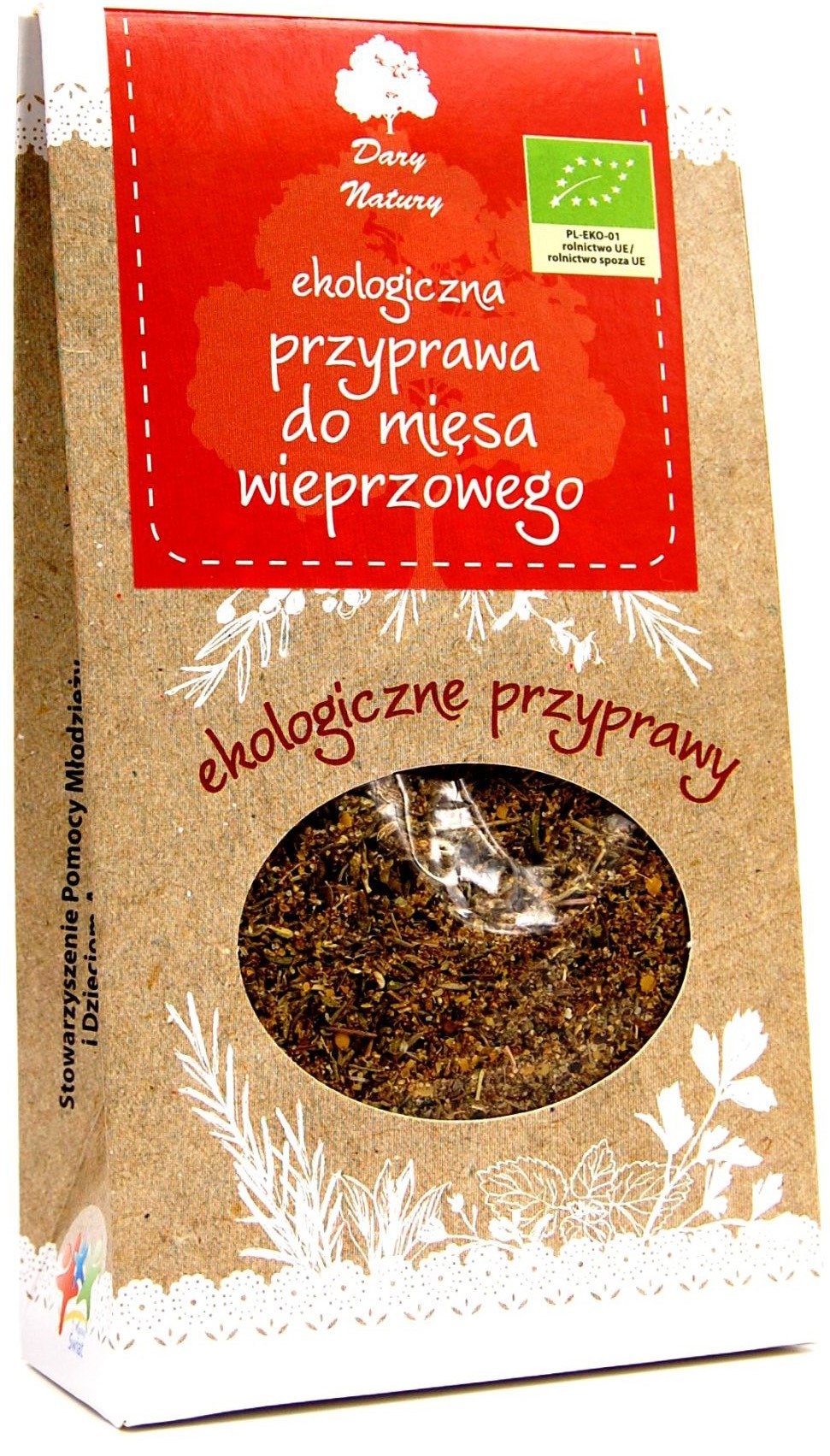 Przyprawa do mięsa wieprzowego BIO 40 g - DARY NATURY