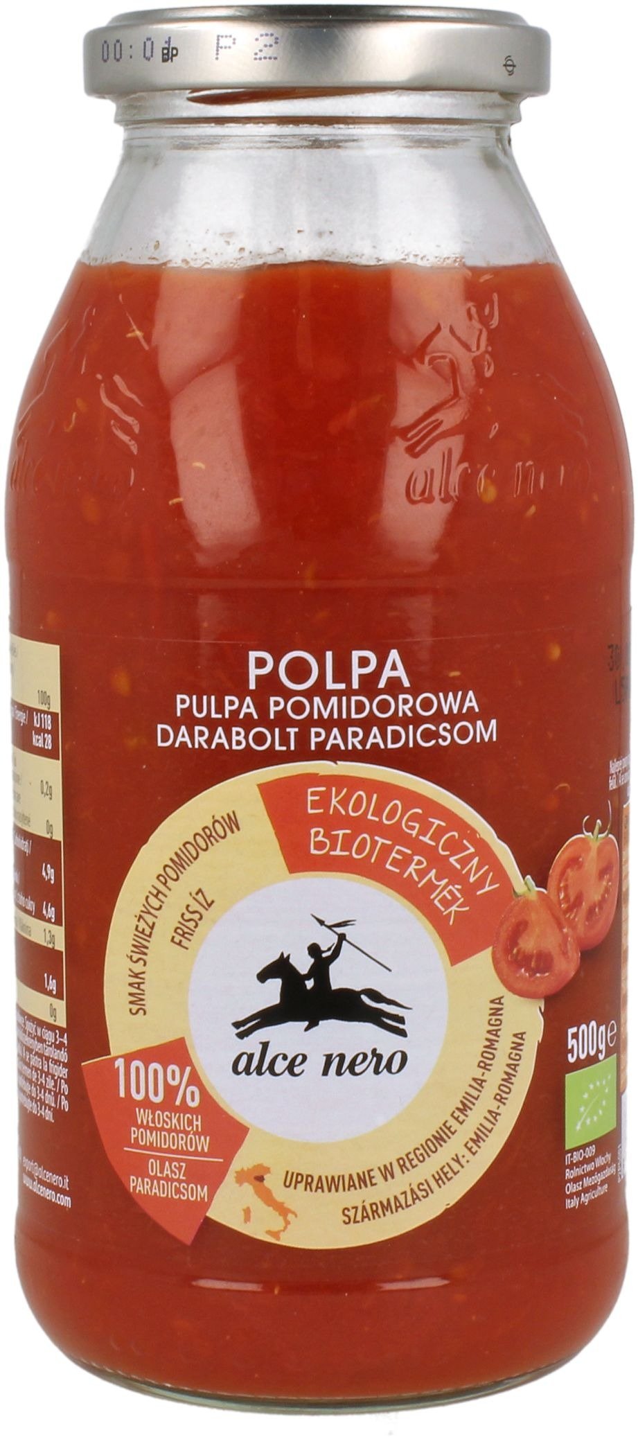 Pulpa pomidorowa BIO 500 g - ALCE NERO